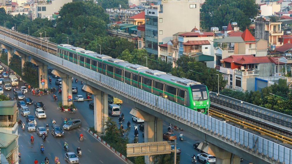 Công trình tàu điện trên cao Cát Linh - Hà Đông